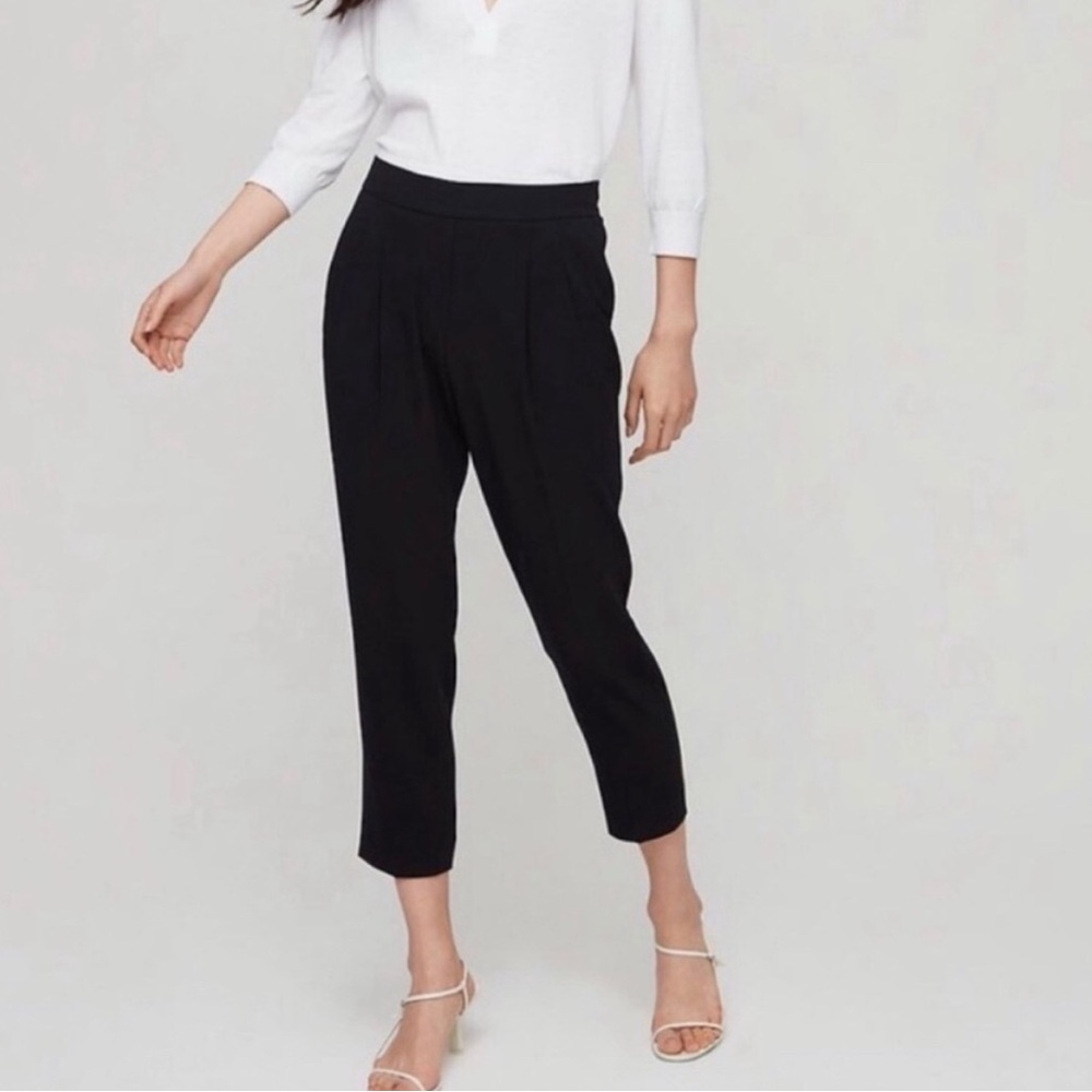 Aritzia Babaton Cohen Black Trouser Pant